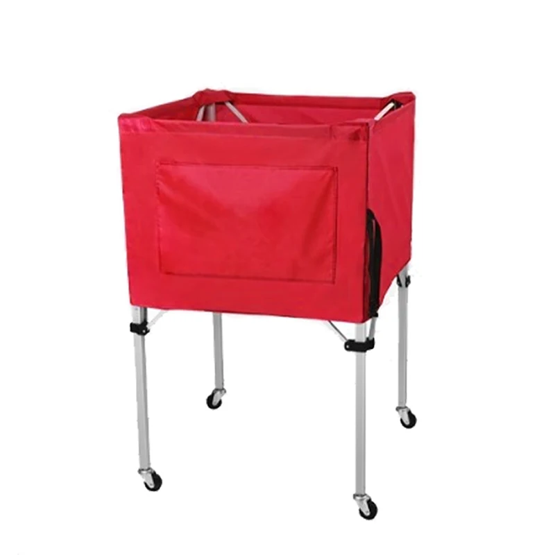 

Portable aluminum alloy basketball cart free assembly easy storage court equipment