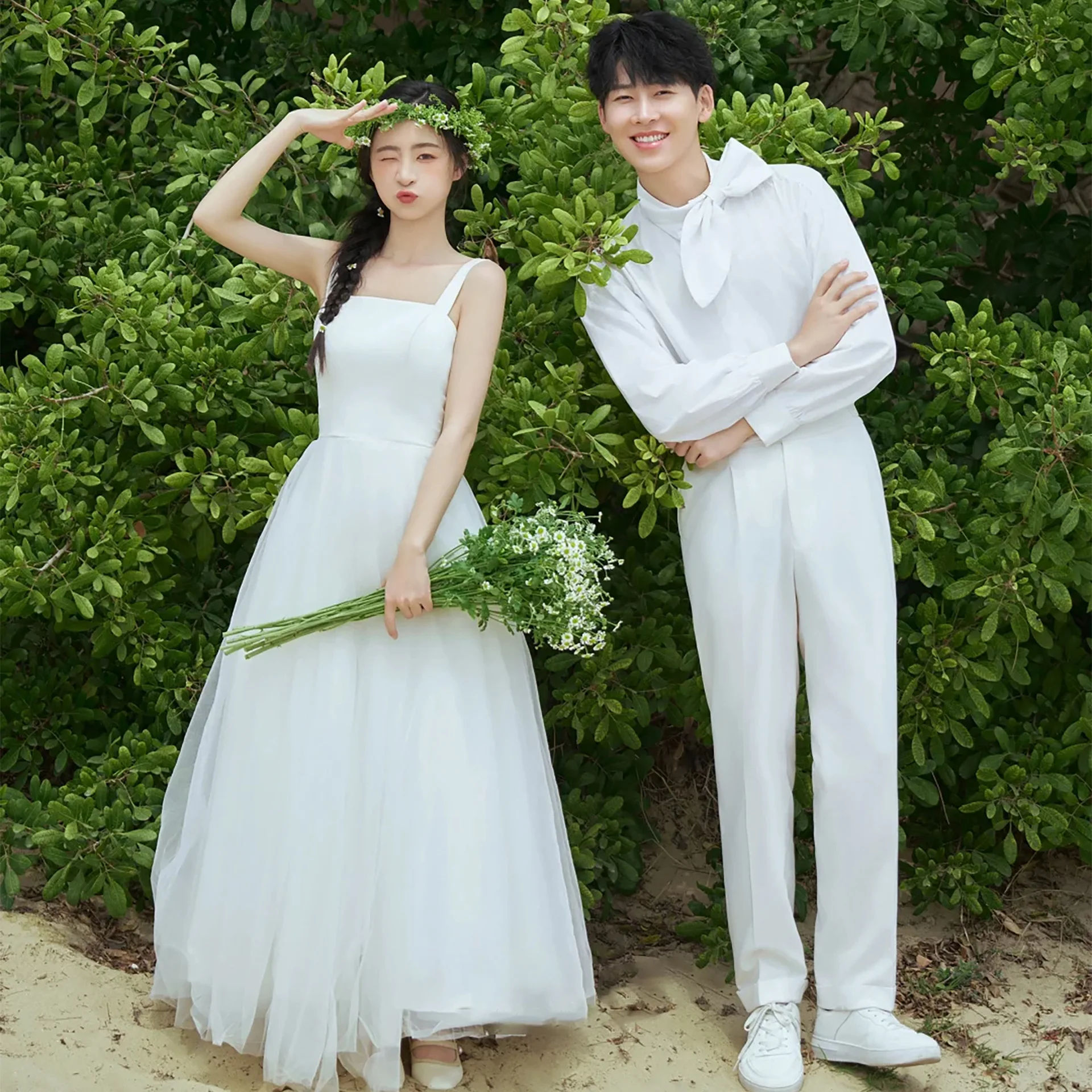 Vestidos de novia elegantes hasta el tobillo para mujer, vestido de novia de tul con corte en A, tirantes finos simples, vestidos de fiesta, vestido de noche