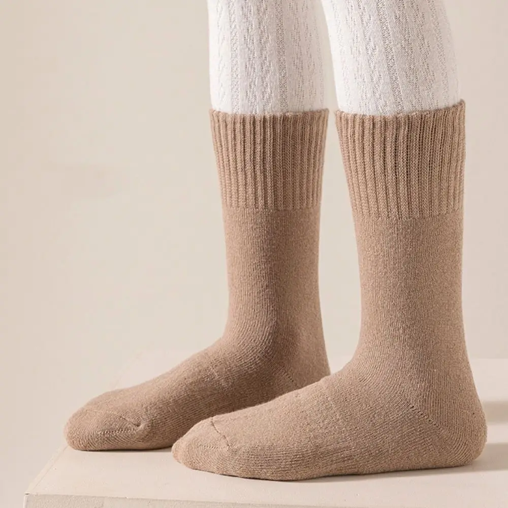 

5Pairs Kawaii Short Tube Kids Thicken Socks Warm Cute Girls Floor Plush Socks Sleeping Hosiery Children's Winter Socks Kids