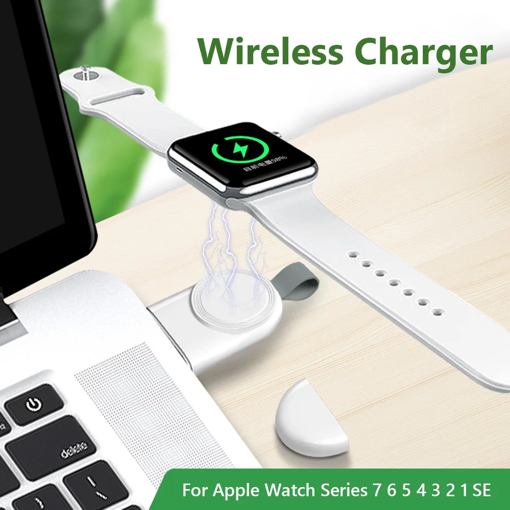 

Portable Wireless Charger for iWatch Series Smart Magnetic USB Charging Dock Station Compatible with Models 7 6 5 4 SE