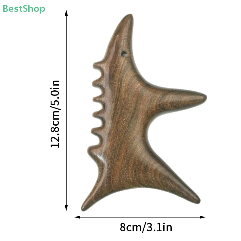 الذهبي الحرير خشب الصندل الزناد نقطة تدليك غوا شا أدوات المهنية أدوات التصريف اللمفاوي العلاج أدوات مساج للقدم #6