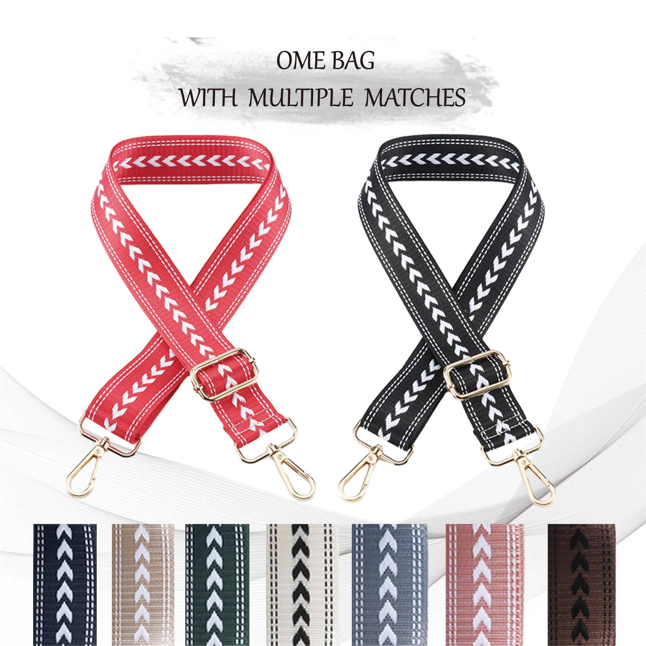 

2pcs Bag Strap Replacement Wide Shoulder Strap V-shaped patternShoulder Strap Adjustable Shoulder Crossbody Replacement Strap