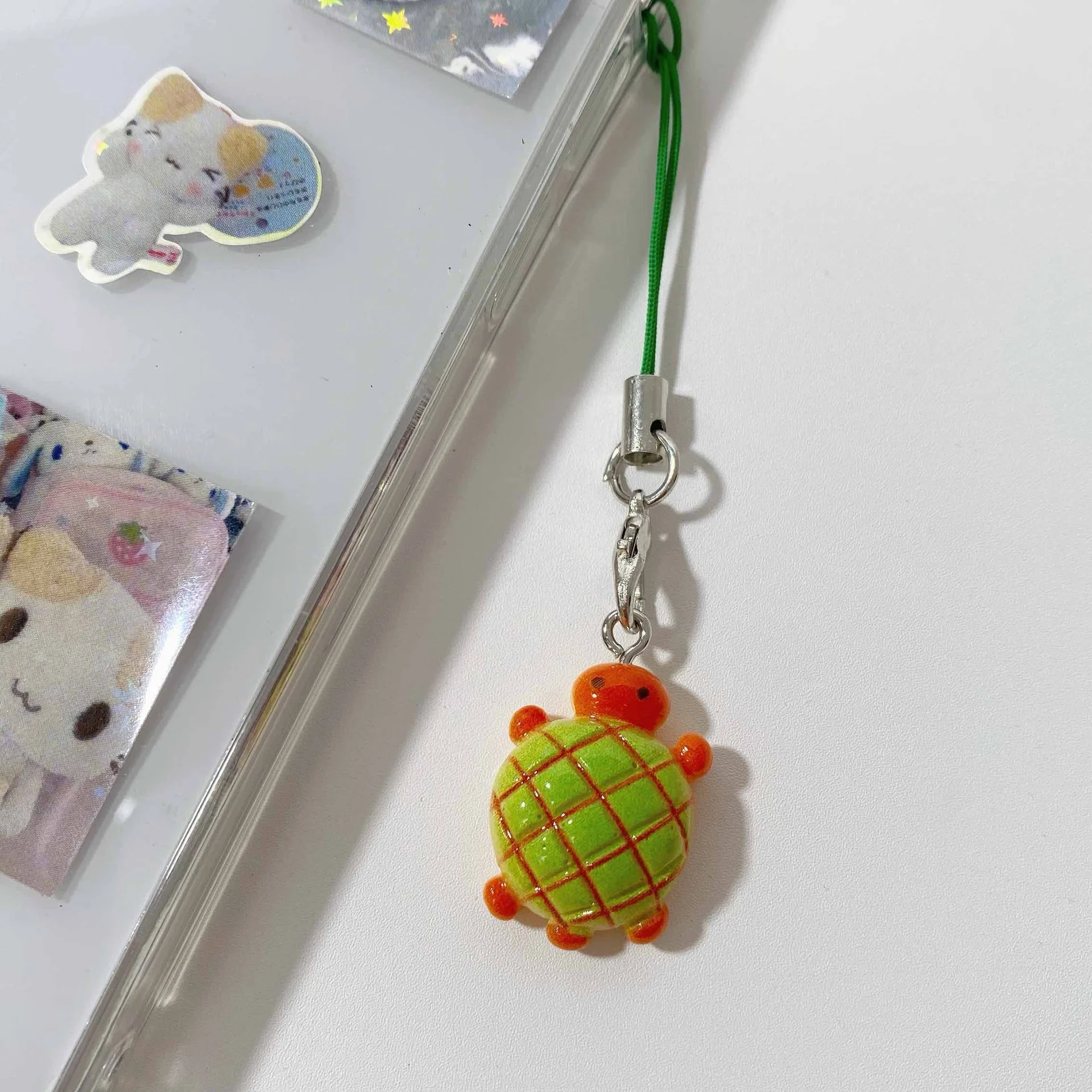 

Cute Turtle Mini Resin Phone Strap Small Accessory Earphone Case Decoration Pendant Pineapple Bag Turtle