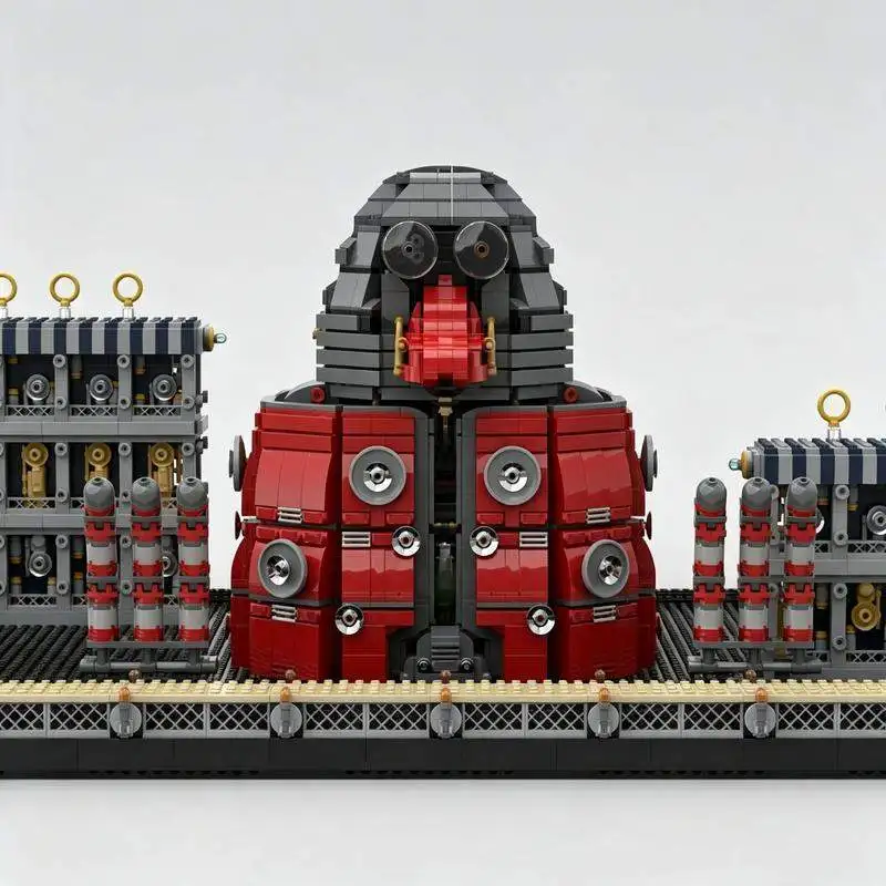 5329PCS Giant Mechanical Robot Factory Bricks Industrial Workshop Scene Detailed Assembly Toy Creative Display Collectible Gift