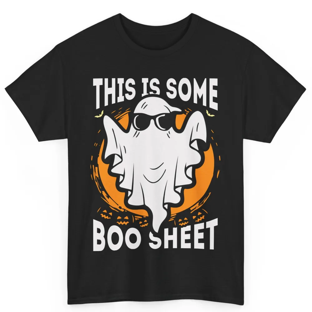 

This is Some Boo Sheet Funny Halloween Ghost Boo Ghost Unisex Cotton T-Shirt