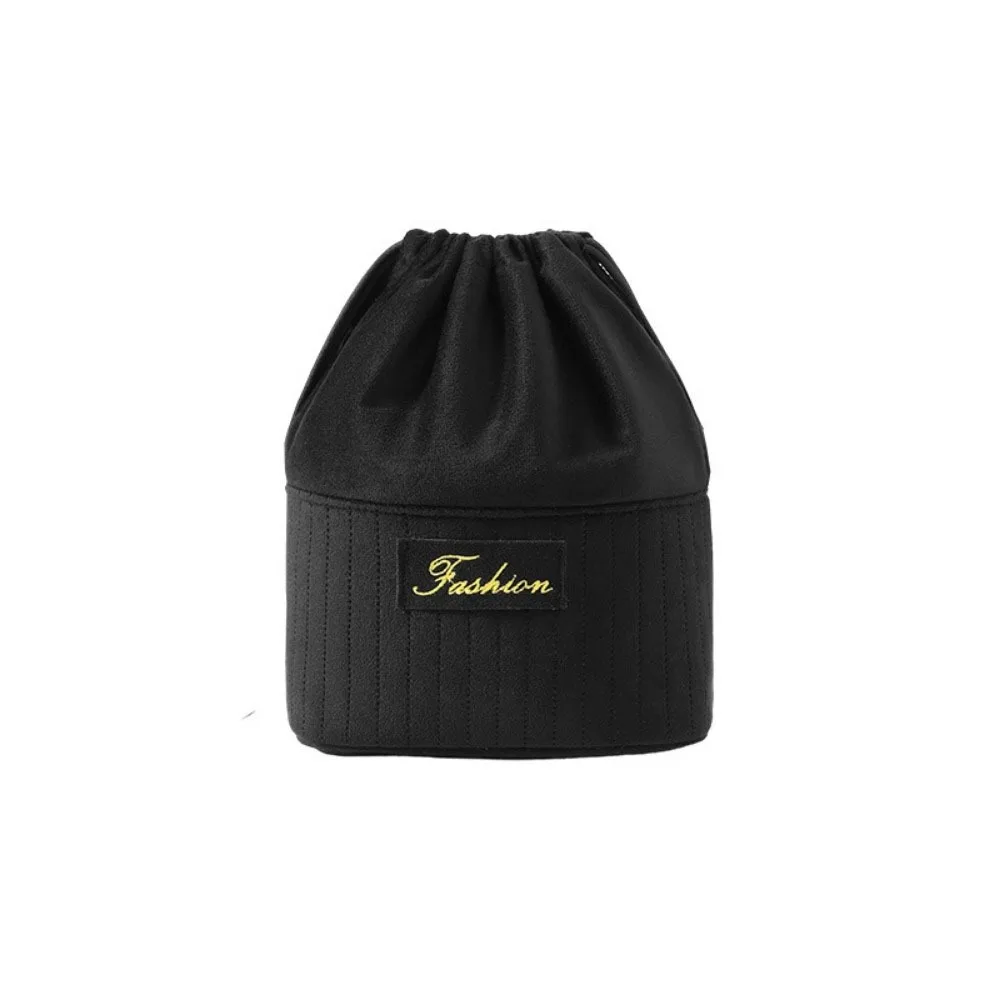 

Large Capacity Drawstring Makeup Bag Lightweight Vertical Style Cosmetic Bag Thickened Partition Design Toiletry Bag