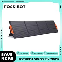 FOSSiBOT SP200 18V 200W Foldable Solar Panel, 23.4% High Efficiency Monocrystalline Solar Cells, for Power Station MPPT IP67