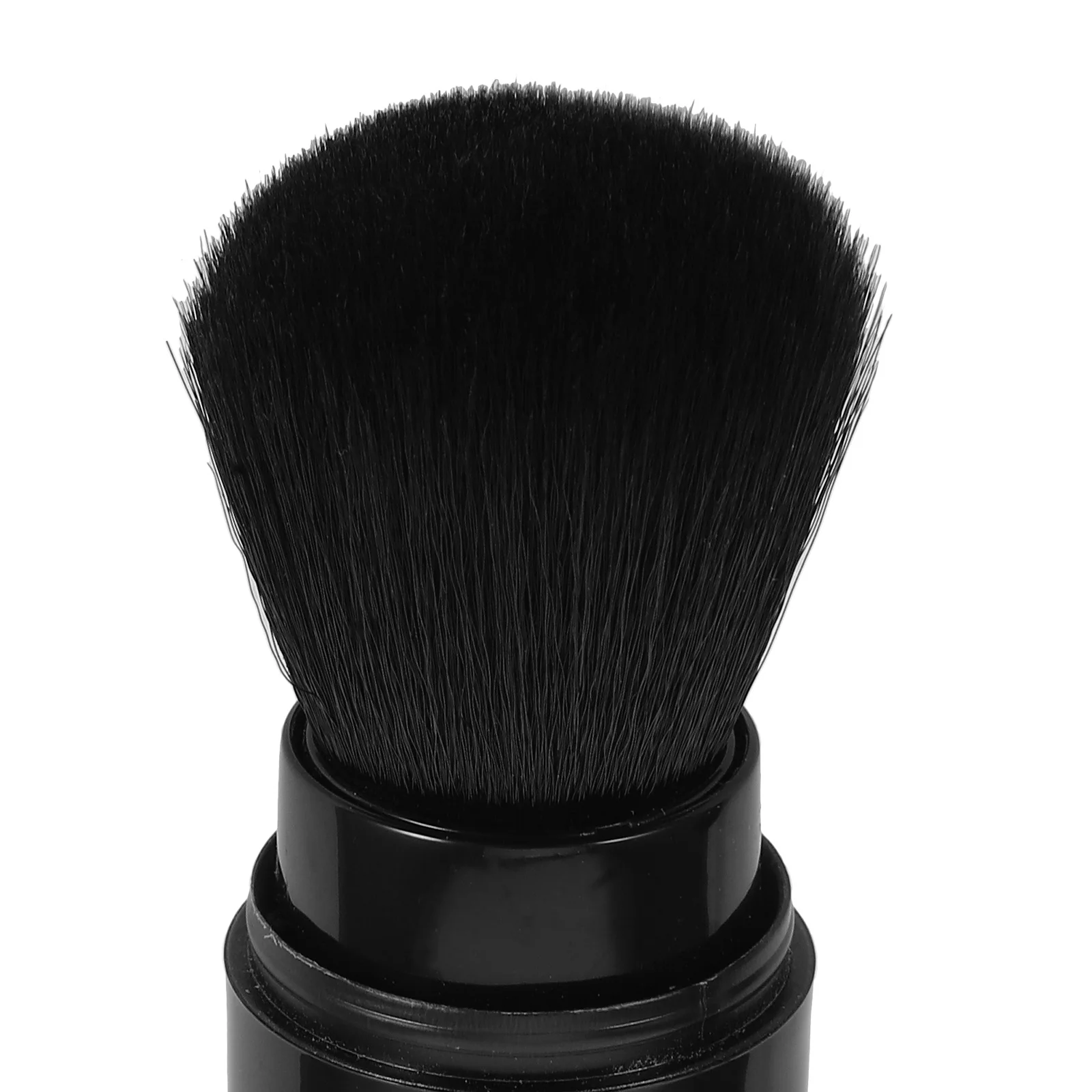 Brocha de maquillaje retráctil con perilla, botella de polvo suelto recargable portátil, brochas de maquillaje facial para colorete y base
