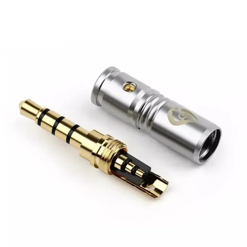 Audio Plug 3.5 Jack Consumer Electronics 2 3 4 Pole Mono Plugs Gold Plated Copper Speaker Terminal 3.5mm Connector Black Silver