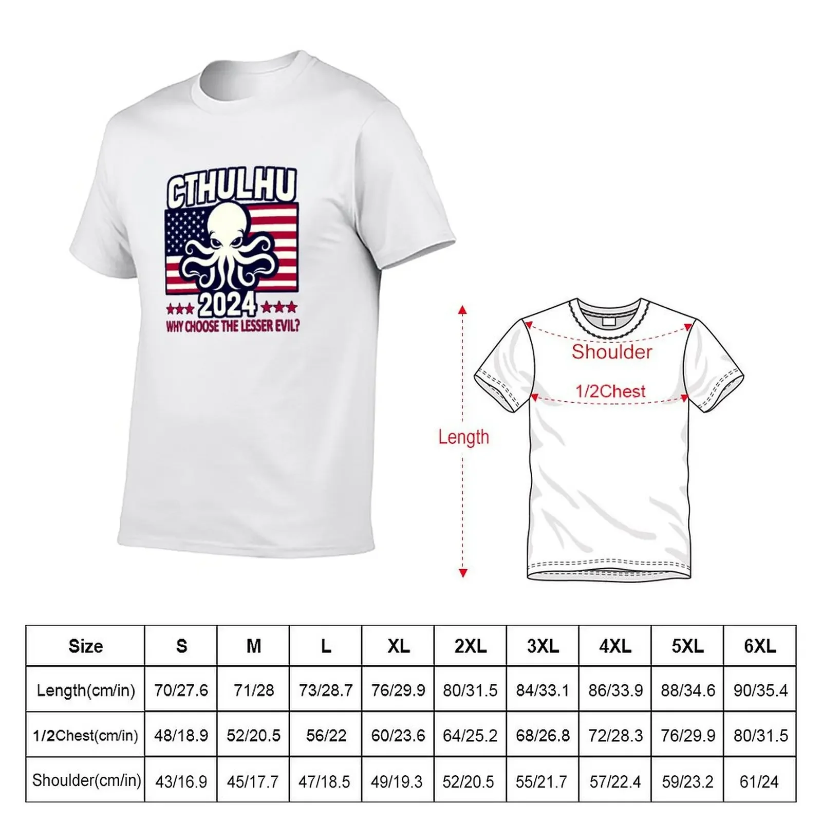 VOTE CTHULHU 2024 T-Shirt Holiday Lightweight T-Shirt