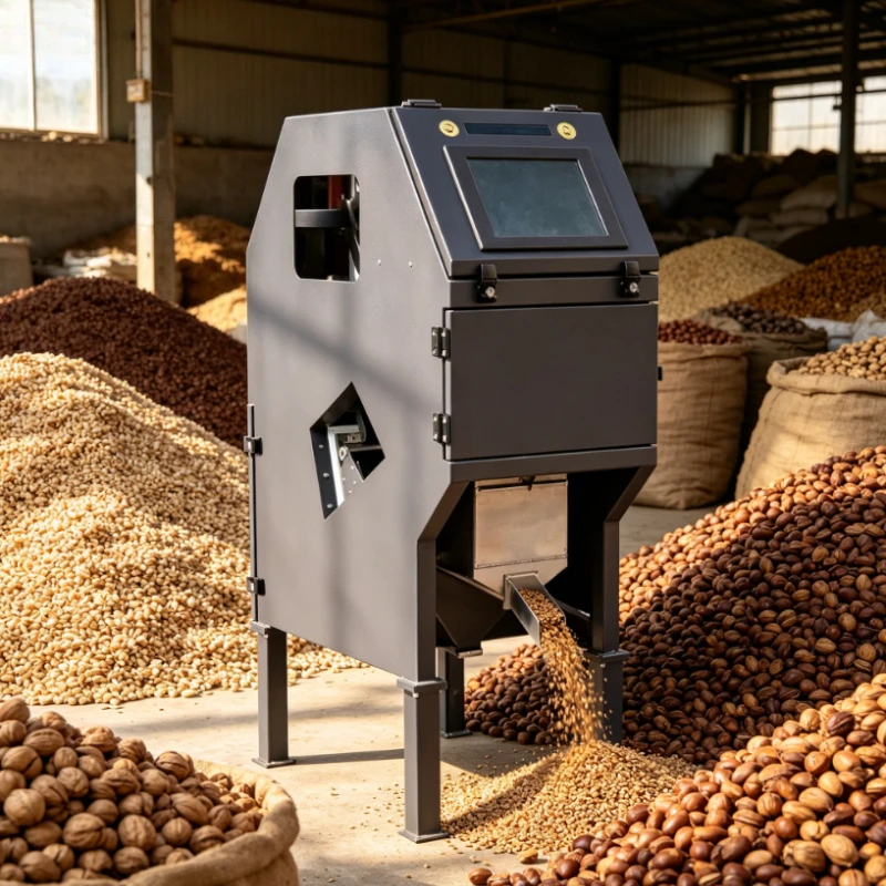 Customized 500-1500kg/h High Efficiency Color Sorter Machine for Quinoa, Coffee Beans, Rice and Dry Vegetables Sorting