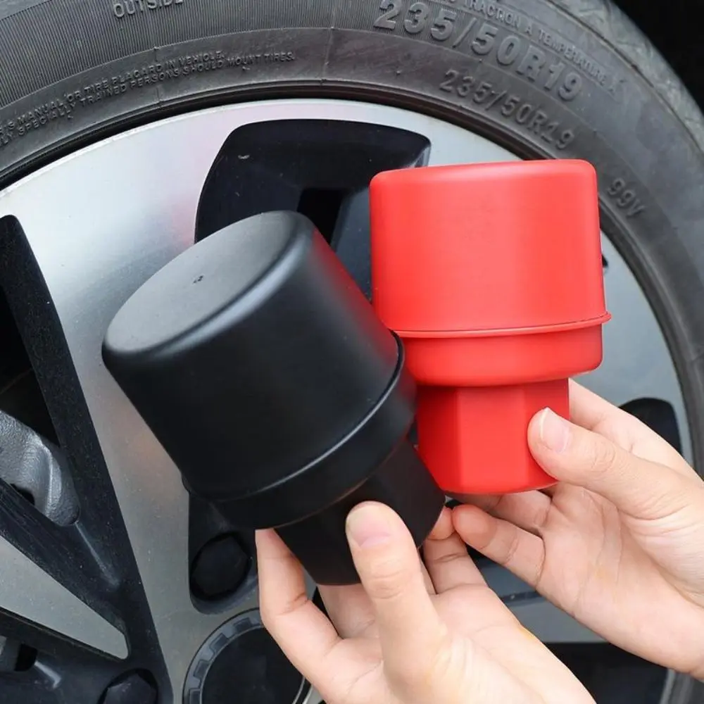 Curved Tire Polishing Sponge with Cover Reusable Autotire Wax Applicator Car Cleaning Pad