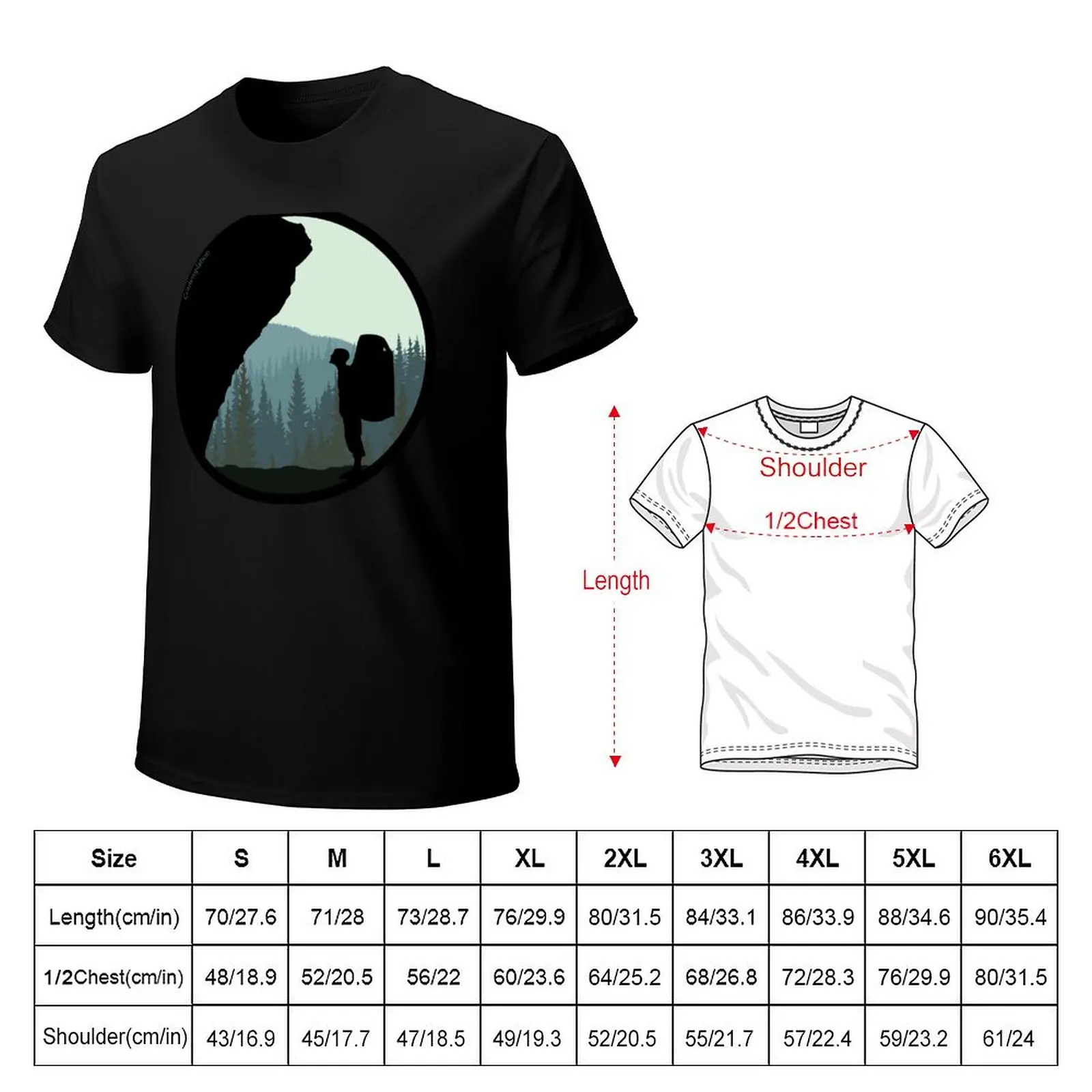 Contemplation Bouldering Art T-Shirt Active Wear Sports T-Shirt for Men
