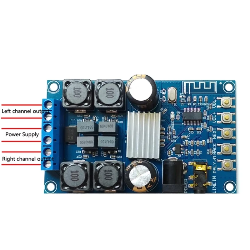 Módulo placa amplificador digital potencia digital compatible con