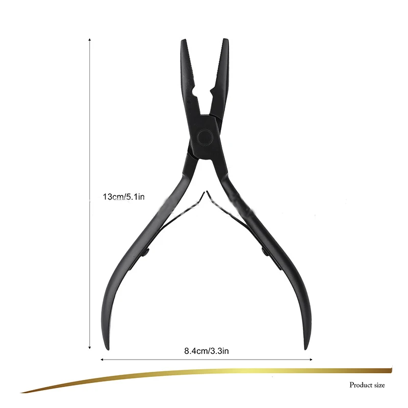 1 szt. Szczypce ze stali nierdzewnej do przedłużania włosów s do narzędzi do do przedłużania włosów Micro Link/koraliki
