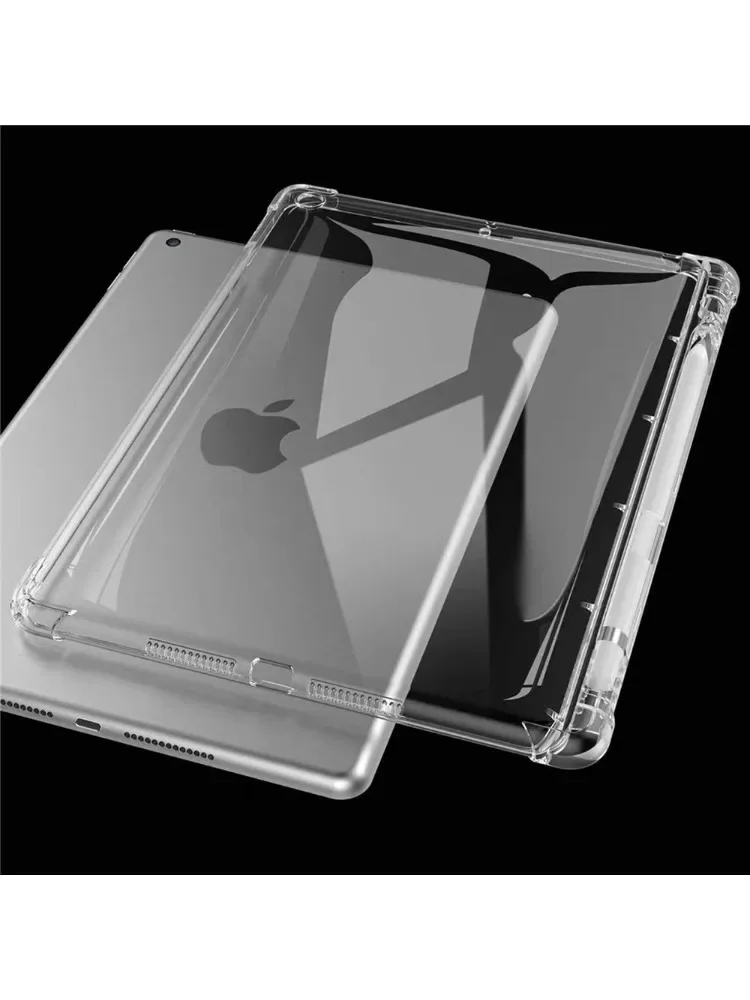 Custodia trasparente di lusso da 2 pezzi per Ipad Pro11 12.9 10.5 9.7 9th Mini 6 7 Air 5 4 3 2 1 10th 8 7 5 con portapenne antiurto Proteggi