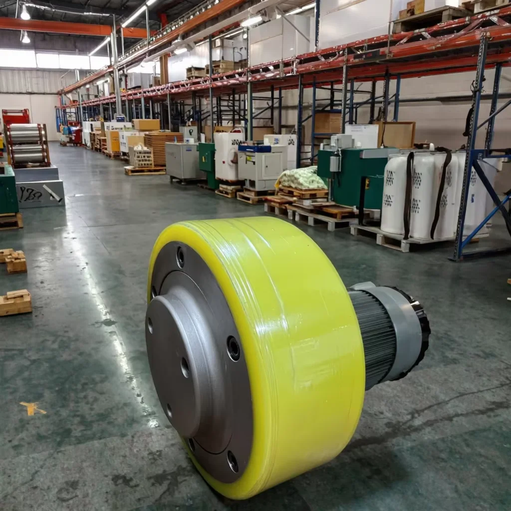150Mm smart trolley wheels AGV 6 inch non-slip robot drive wheel planetary gear polyurethane reducer