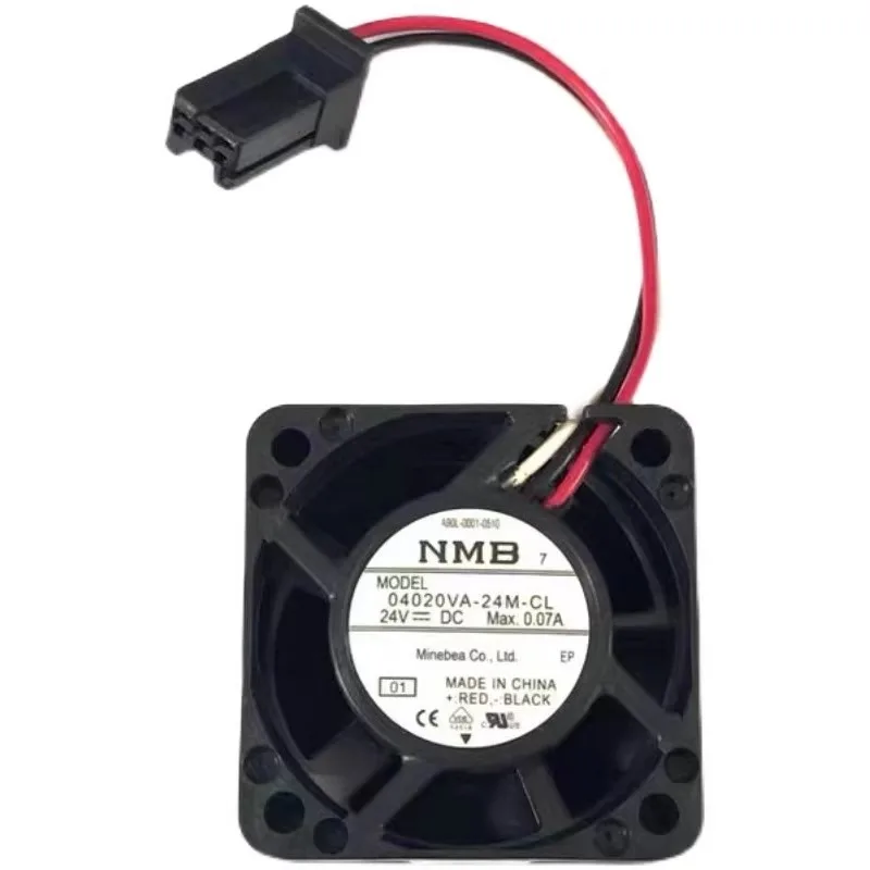 

New Cooler Fan for NMB NMB 04020VA-24M-CL/AA Fanuc Cooling Fan 24V 0.07A A90L-0001-0510 4020 40*40*20mm