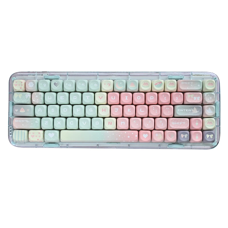 Keycap melon tinggi moa baru sublimasi panas pbt kecil segar