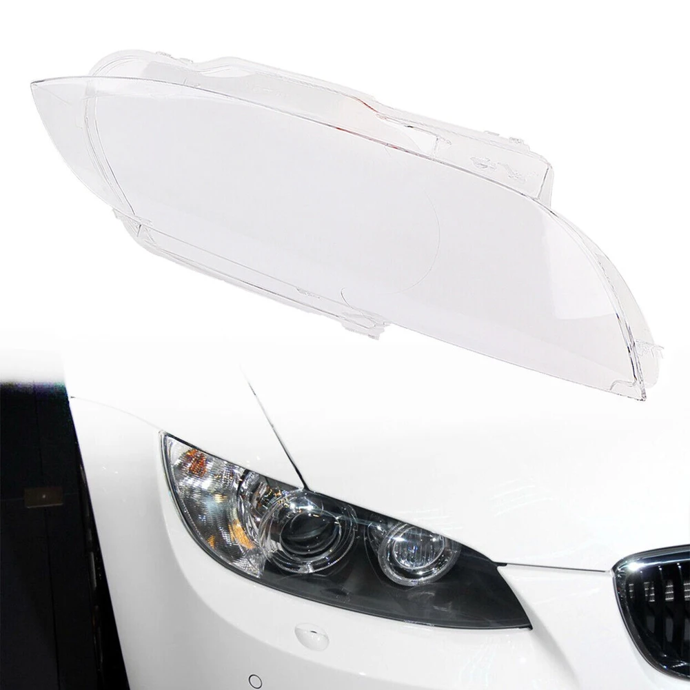 

Car Front Headlight Lens Cover for BMW 3 Series E92 2006 2007 2008 2009 Shell Lampshade Transparent Cover, Right