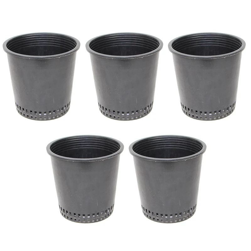 

5PCS Garden Black Thickened Flower Pot Breathable Mesh Planting Pot Garden Supplies Gardening Pots, Planters & Accessories