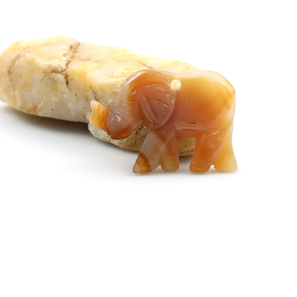 46*32 مللي متر بوتيك شبه حجر كريم الفيل قلادة سترة سلسلة قلادة DIY بها بنفسك اليدوية مجوهرات اكسسوارات سحر