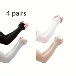 4Pcs Unisex Chłodzące rękawy naramienne Kobiety Mężczyźni Sport Bieganie UV S。 un Ochrona Rękawy rowerowe do wędkowania na świeżym powietrzu dla Hide Tatt