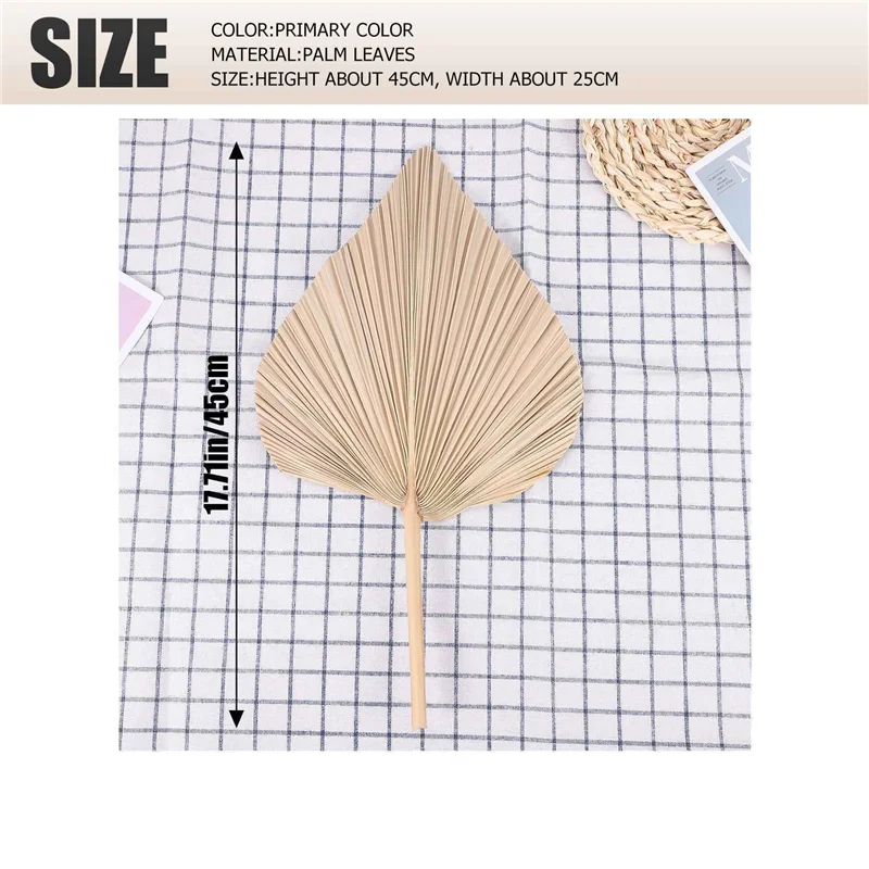 A35R Folhas de Palmeira Secas Decoração de Quarto 40 Peças - 18 Polegadas H X 10 Polegadas W Grande Decoração de Folha de Palmeira Natural Para Um Lindo Look Boho