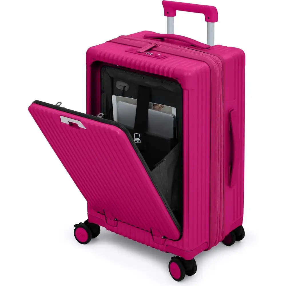 

Expandable Large Hard Shell Suitcase, 22.5x14.2x9.8, Airline Approved, 360° Spinners, TSA Locks, USB Port, Cup & Pen Holder - Ho