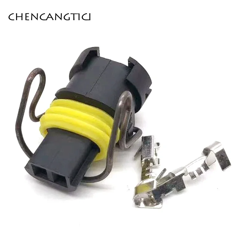 

1 Set 2 Pin CAT Excavator C7C9 Waterproof Wire Connector Electrical Female Excavator Parts Nozzle Injector Cable Plug