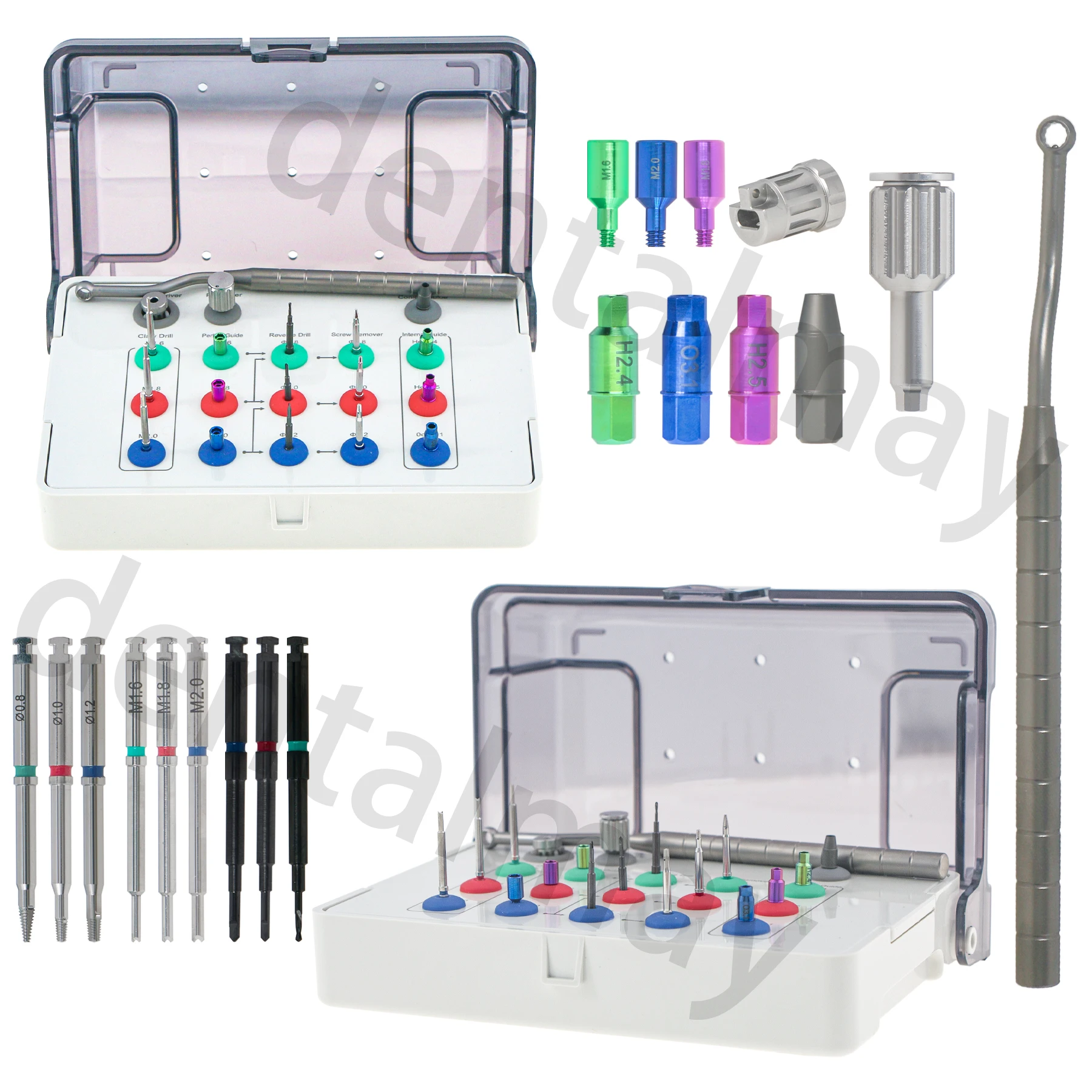 Dental Screw Remover Kits Implant Claw Reverse Drill Guide Driver NeoBiotech SR