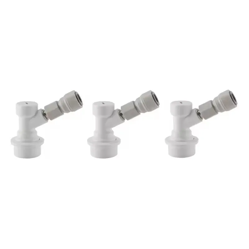 3 PCS/Lot Ball Lock Disconnect with Push-fit Fittings,3/8'' O.D. Quick Joint Connector Adapter for Homebrew Beer/Gas Dispenser