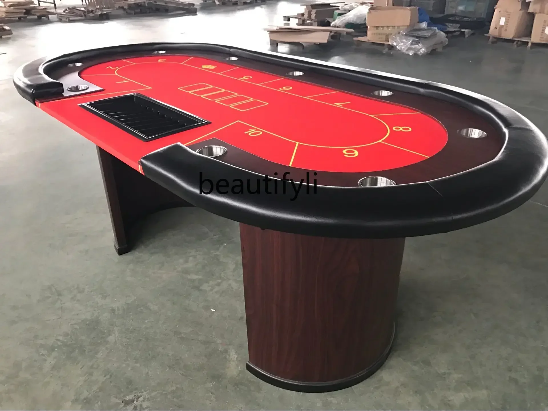 Texas Poker Table Baccarat Size Point Poker Table Chess Room Texas Table - Image 2