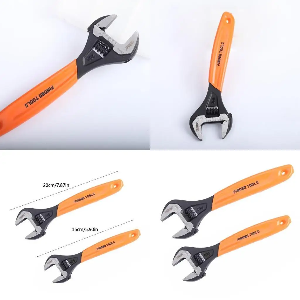 

E8BD Adjustable Spanner Wrench with Comfortable Handles for Basic Home Maintenance
