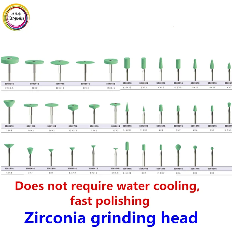 Zirconia grinding head/polishing