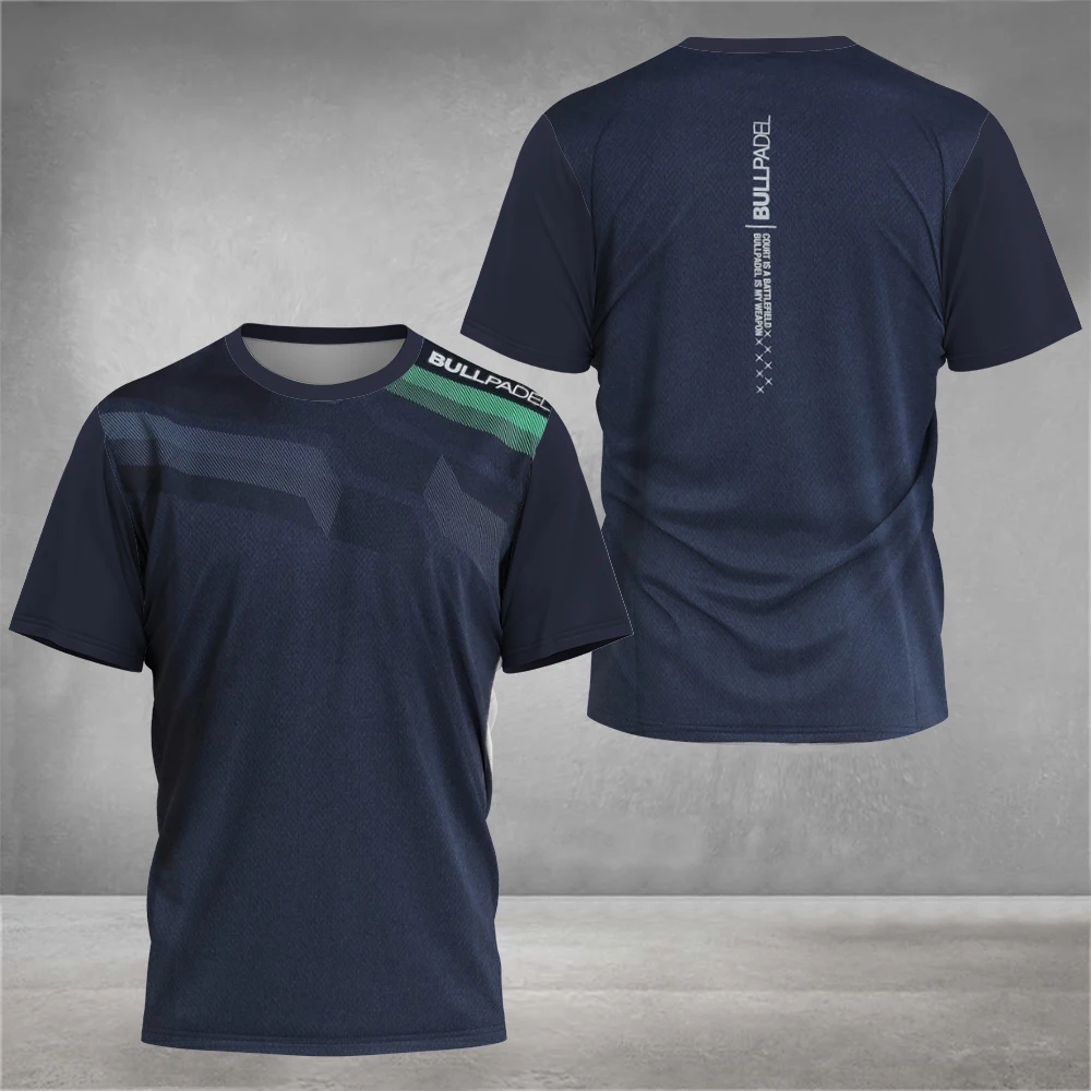 Padel Hydrogen Men's Fashion Tennis Wear Men's Breathable Fitness Short Sleeve Badminton Sports Wear Sweat Absorption Golf Wear