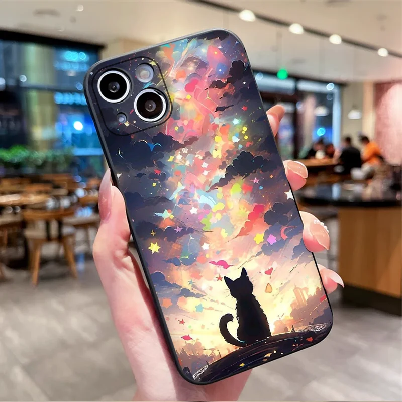 النفط اللوحة الأسود القط السما - مراجعة Phone Cases Oneplus وسعره