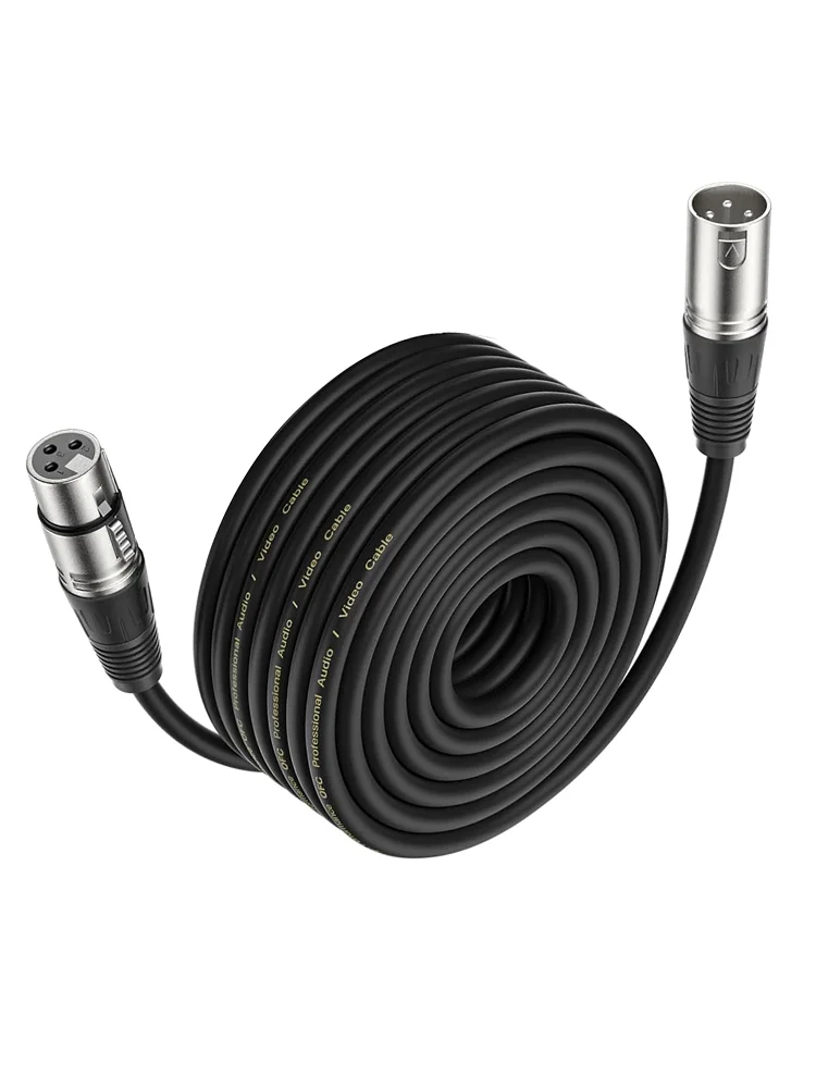 Professionele 10M audiokabel 3-pins XLR-kabel mannelijk naar vrouwelijk versterkerkabel voor microfoonaccessoires Mixer geluidskaart luidspreker - afbeelding 2