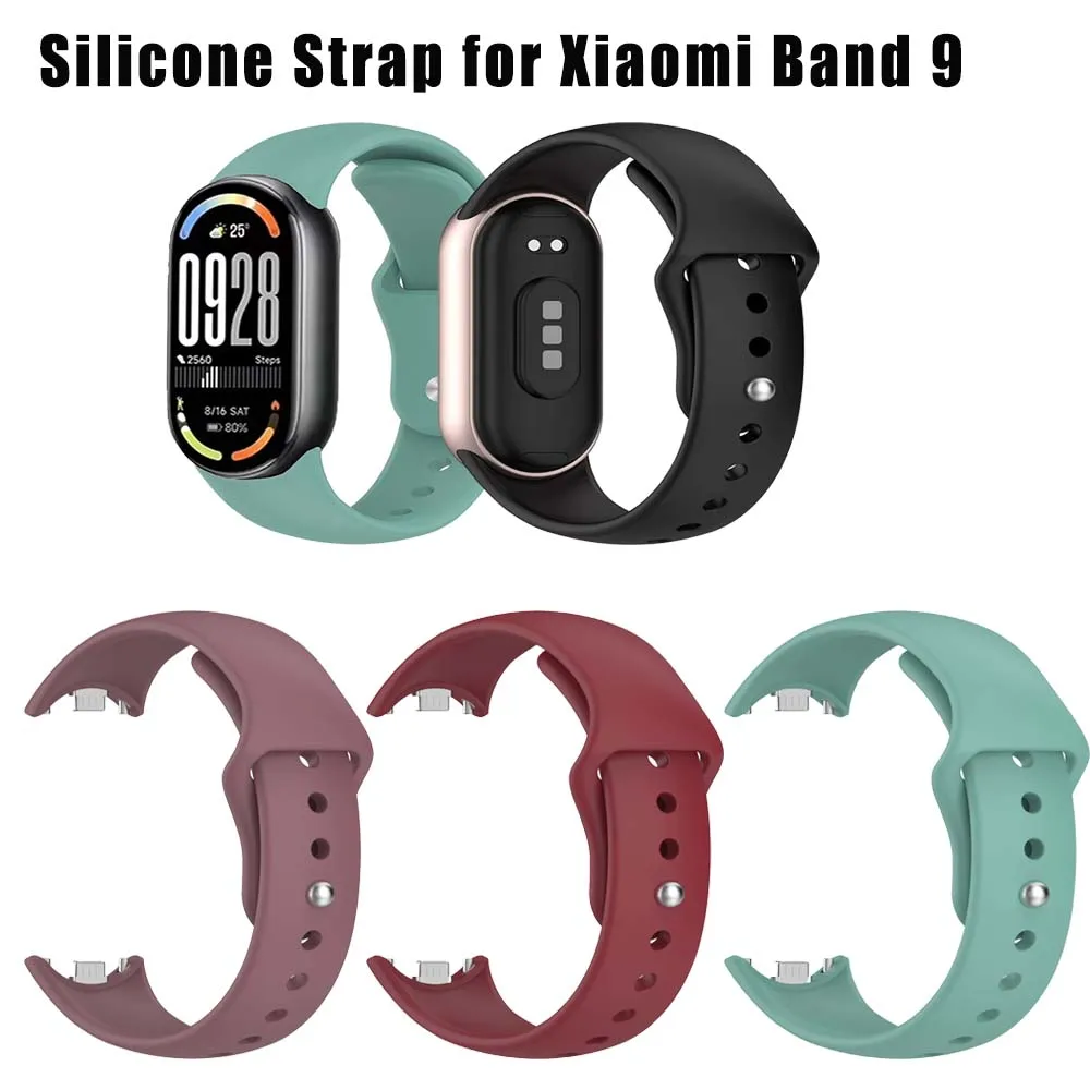 Silikonarmband für Xiaomi Mi Band 10, austauschbares Armband-Zubehör für Xiaomi Band 10, 9, 8, NFC-Smartwatch, Handgelenksband.