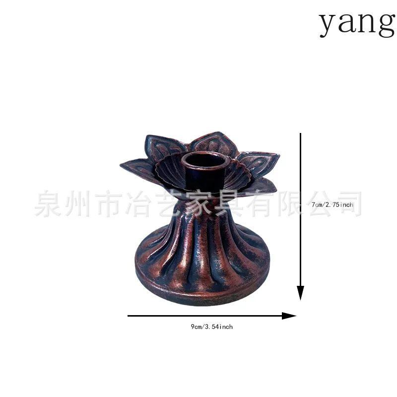 LH old lotus shape candle holder, home decoration candle holder ornament