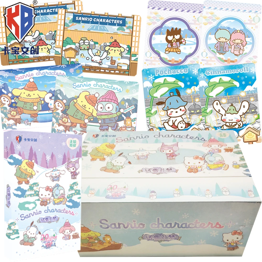 

KABAO Genuine Sanrio Characters Collection Cards Lovely Cartoon IP Star Festival Celebration Hollow Out Metal Cards Anime Gift