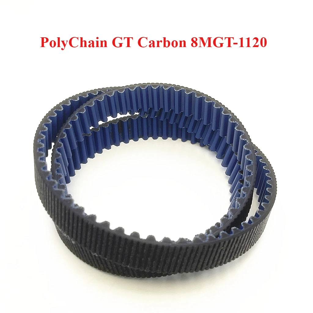 PolyChain GT Carbon 8MGT-1120 140 Teeth Timing Belt Carbon Fiber+PU  for:Motorcycles, Electric Scooters, Industrial Fans Belt