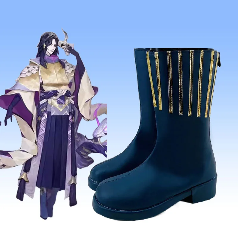 

Anime Yamata No Orochi Onmyoji Cosplay Shoes Comic Short Boots Halloween Carnival Cosplay Costume Prop Men Boots Cos