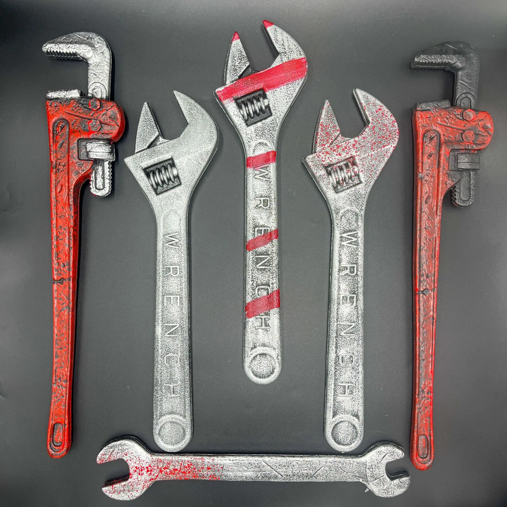 Halloween Simulation Wrench Pipe Pliers Plastic Props  Model Toys Halloween Cosplay