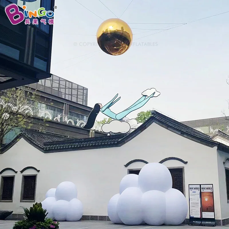 

Various Type Inflatable Golden Mirror Ball Inflatable Blow Up Mirror Ball Toys For Sale-BG-M0436