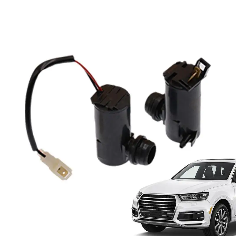 Windshield Washer Motor Pump High Strength Effective Windshield Washer Pumps 12V/24V Car Wash Accessories For Safe Driving