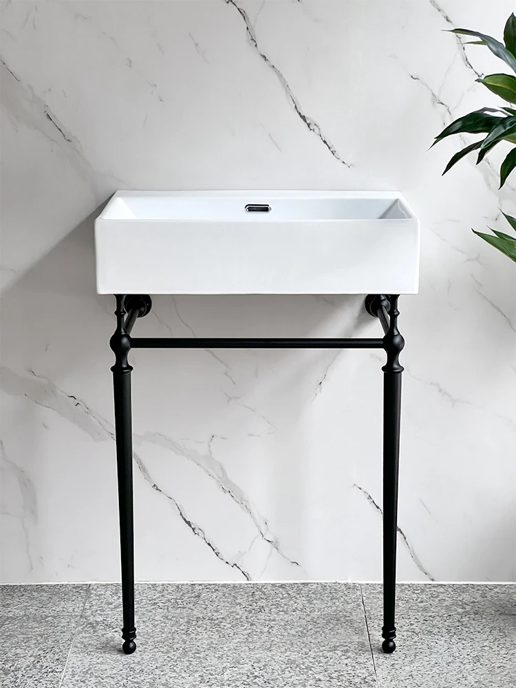 Retro Klassiker ganz Kupfer schwarz Halterung Waschbecken Toilette Boden halterung Keramik Waschbecken Gold