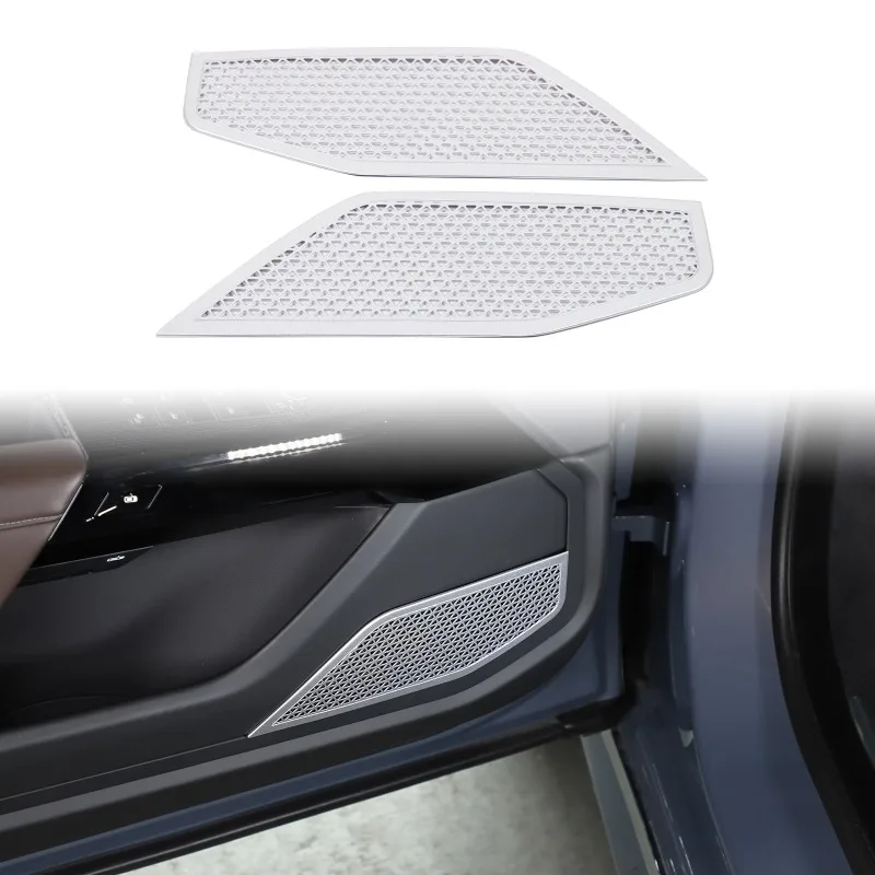 

2pcs Stainless Steel Car Front Door Speaker Grilles For 2023+ Models BMW 7 Series G70 Car Accessories