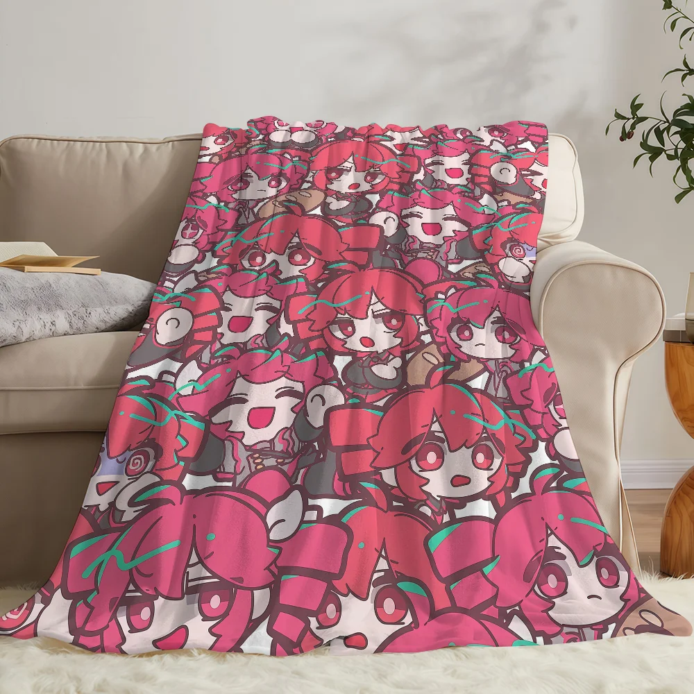 Anime Kasane T-Teto Blanket Soft Warm And Thick Perfect For Bedroom Living Room Bed Sofa Camping Picnic Office Gift