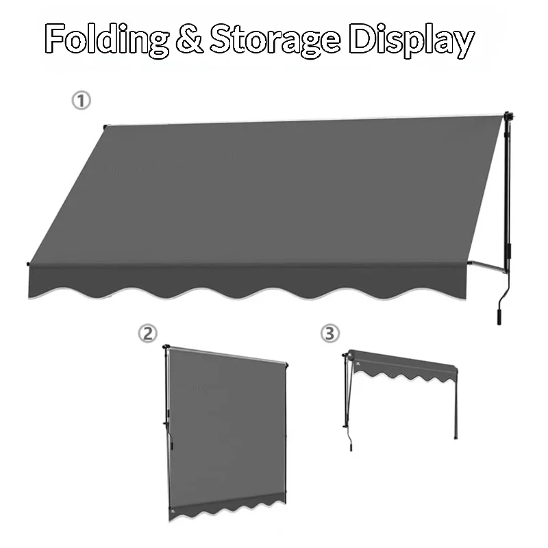Simple Economy Modern Plastic Window Door Awning Canopy Sun Shade Rain Protection Outdoor Home Decor Novelty New Easy Custom
